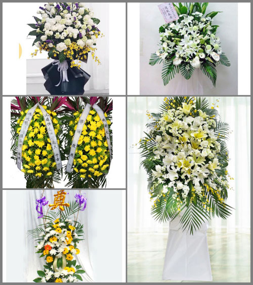 湖南湘潭湘乡市虞塘镇洗马村白事花篮预定