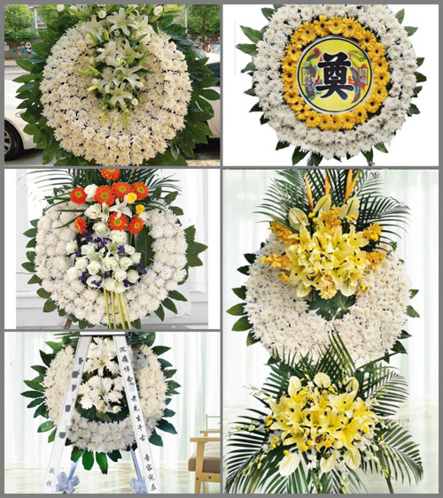 湖南湘潭湘乡市虞塘镇洗马村花圈速递